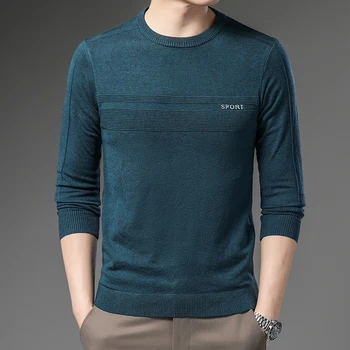 2023 Нов Мъжки Пуловер, модерен, Топъл пуловер, Бизнес Случайни пуловер с деколте във формата на сърце, пуловер За мъже
