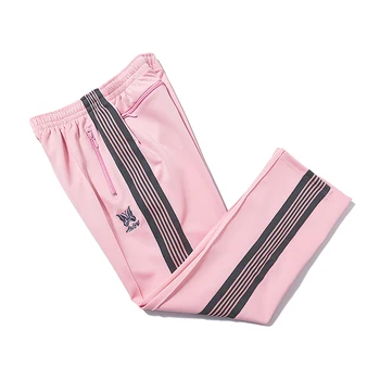 Панталони с игли AWGE За мъже и жени е 1:1, висококачествени спортни панталони с бродирани игли-пеперуди, прави панталони