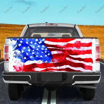 Принт на американското притежават Защитен стикер на багажника на колата, стикер с Винли, автоаксесоари, стикер за декорация на предния капак на suv